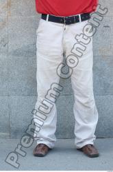 Leg Man White Casual Trousers Slim